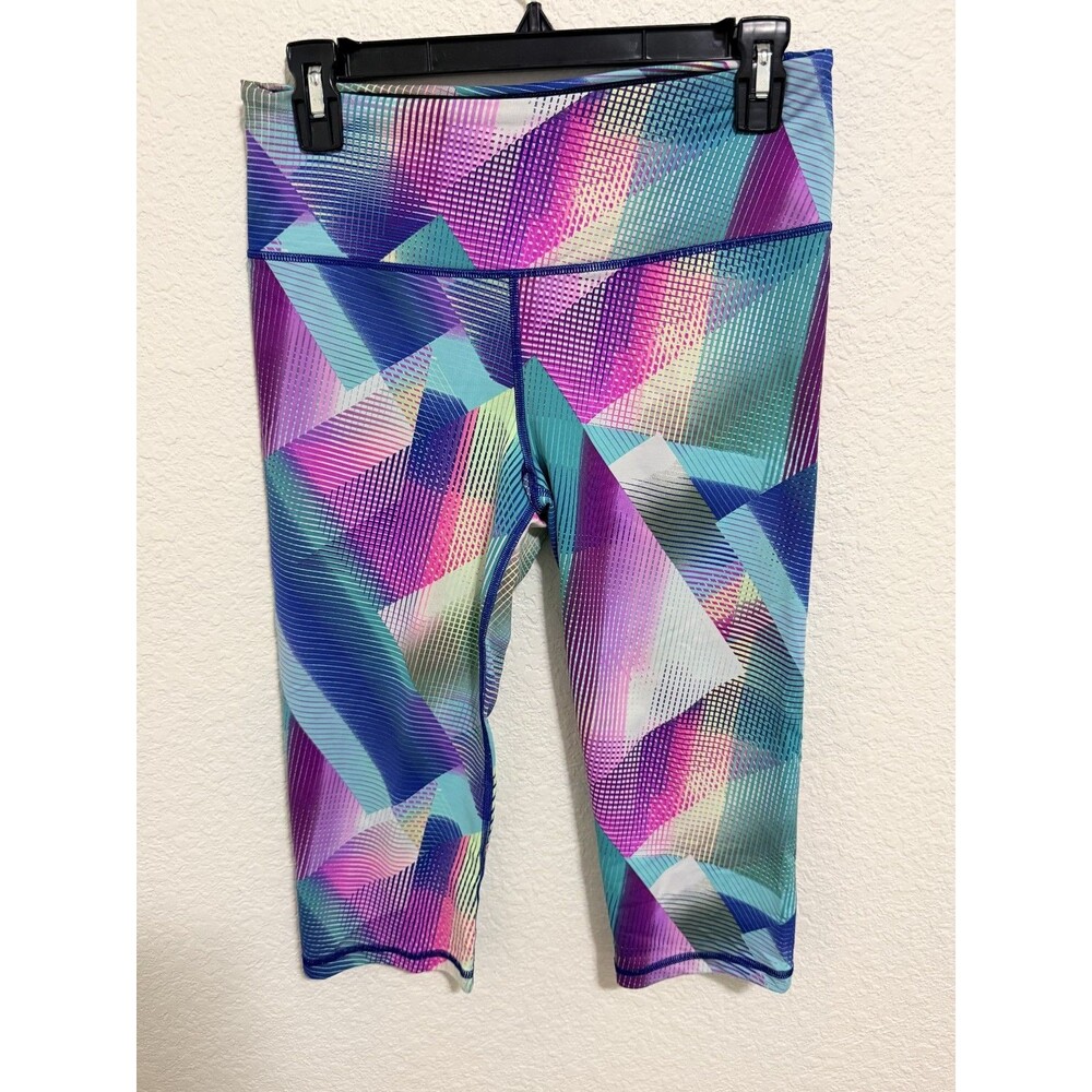 VSX Sport Leggings Womens Medium Multicolor Geometric Cropped Capri Yoga Workout